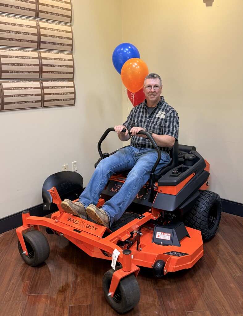Roger On His New Bad Boy Mower Apr 23